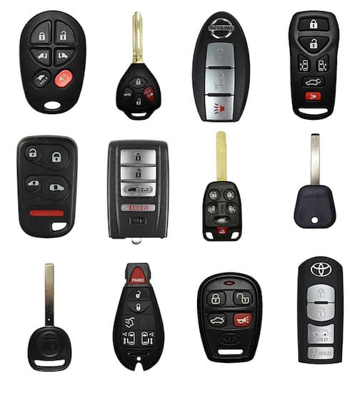 car locksmith key collage